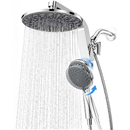 HOPOPRO Rain Shower Head with Handheld, 9" Dual Magnetic Shower Heads Combo