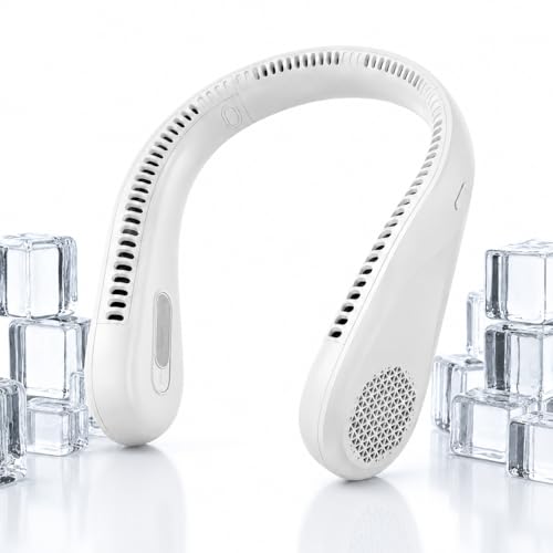 Bladeless Portable Neck Fan (Hands-Free, Rechargeable)